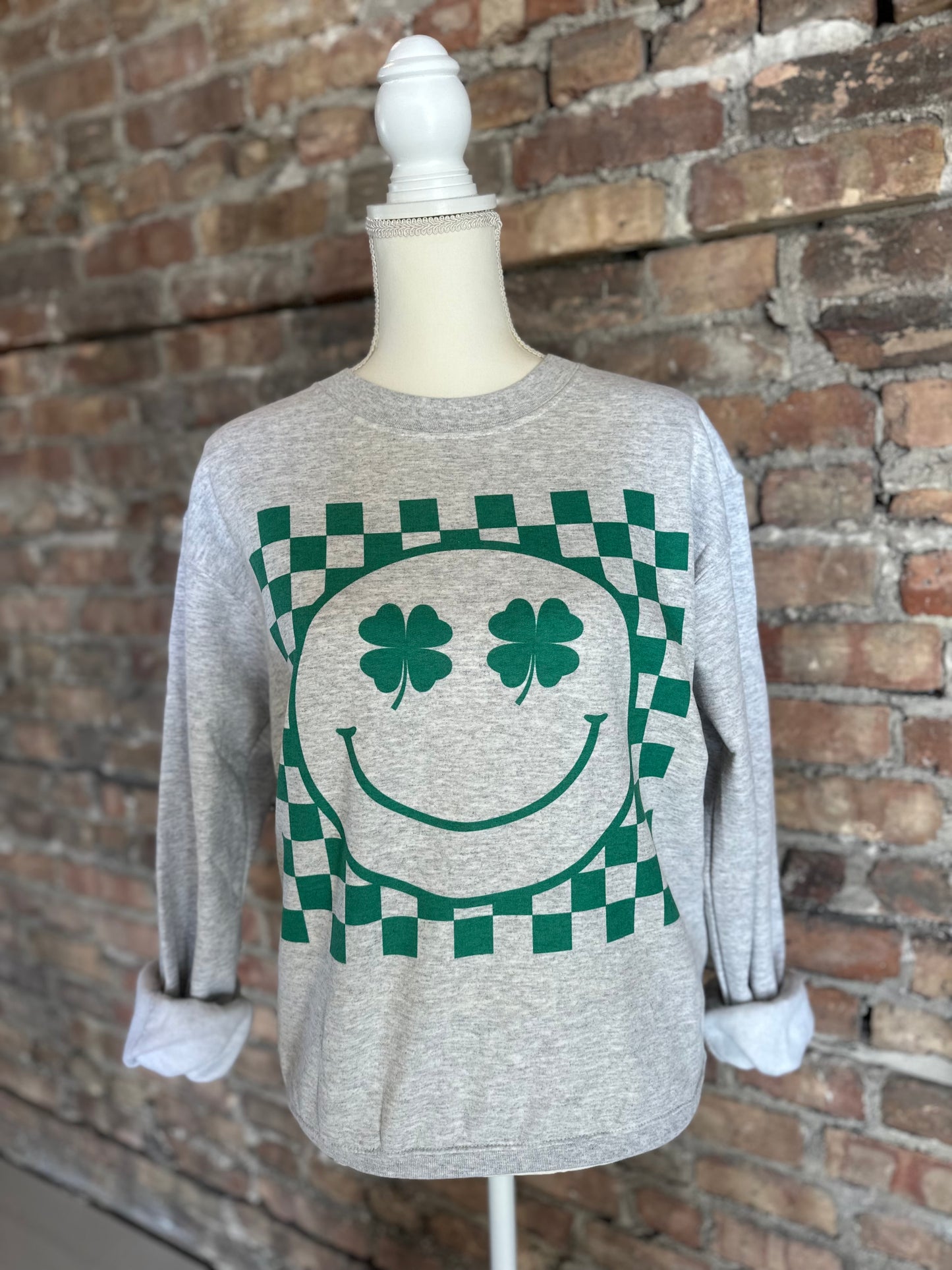 Shamrock smiley face