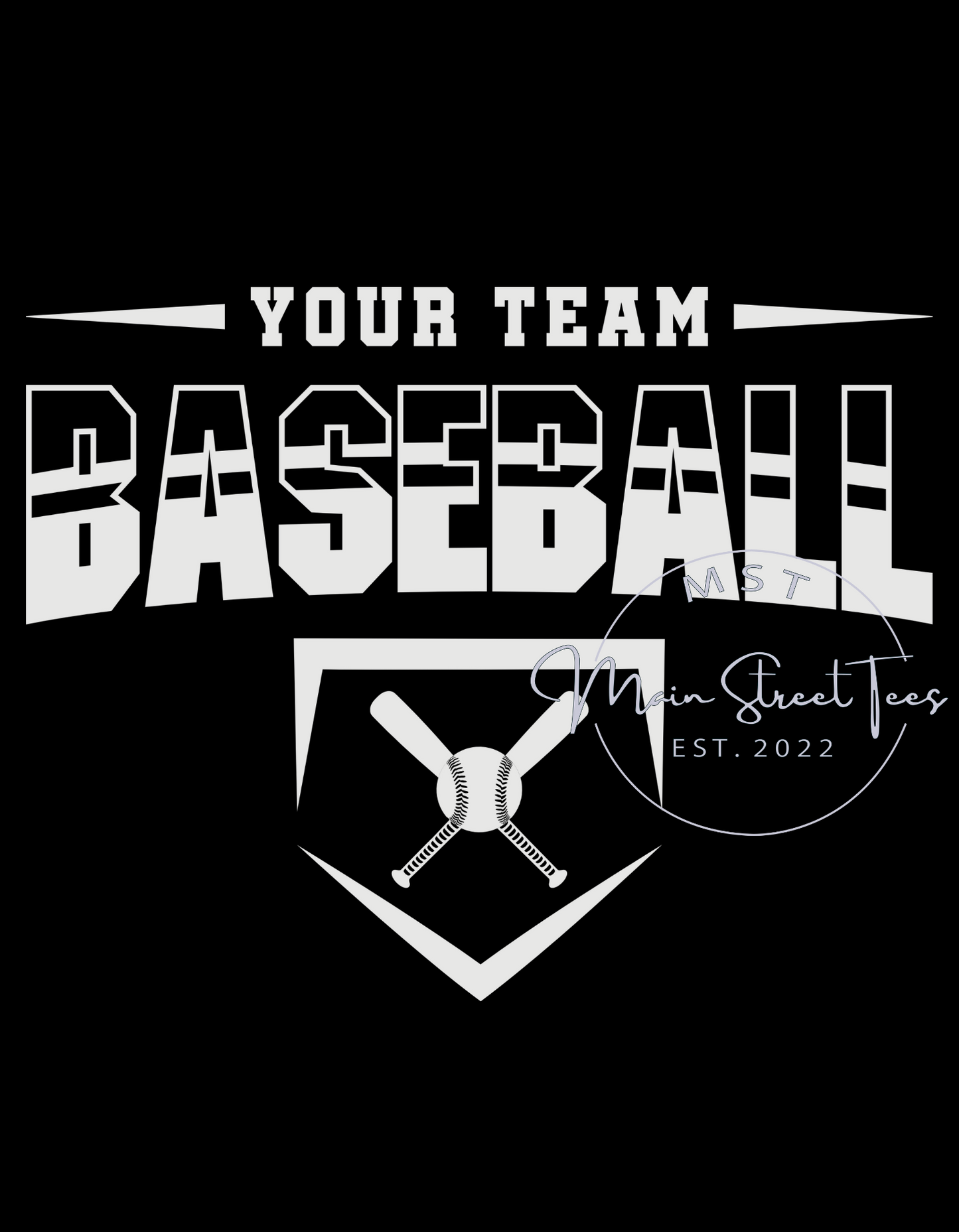 Customizable Baseball Team White