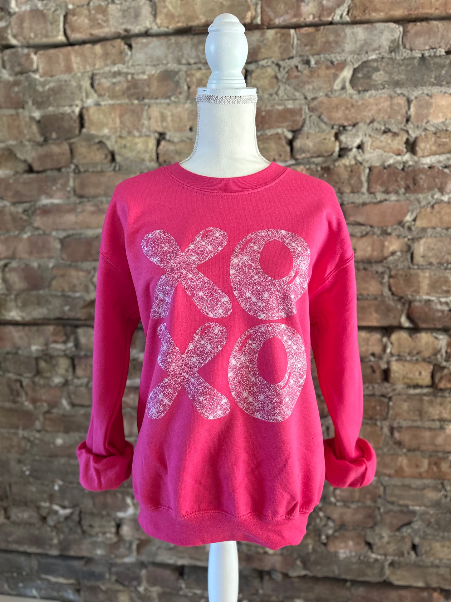 XOXO Hot Pink Crewneck
