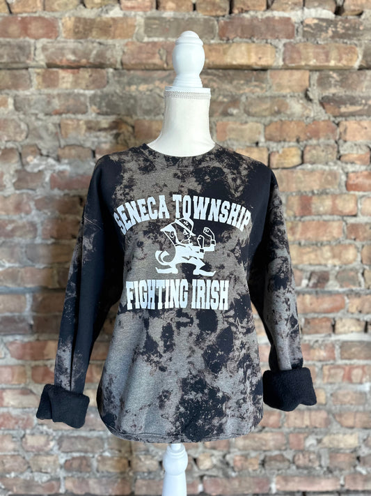 Acid Wash Seneca Township Crewneck