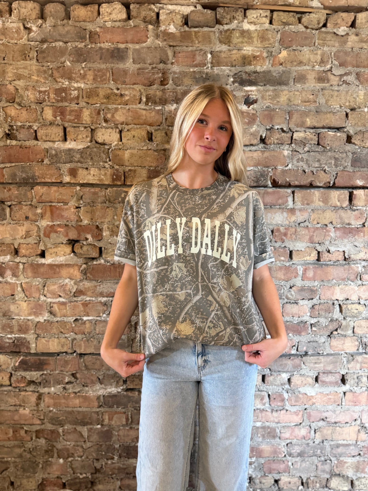Dilly Dally Camo Tee