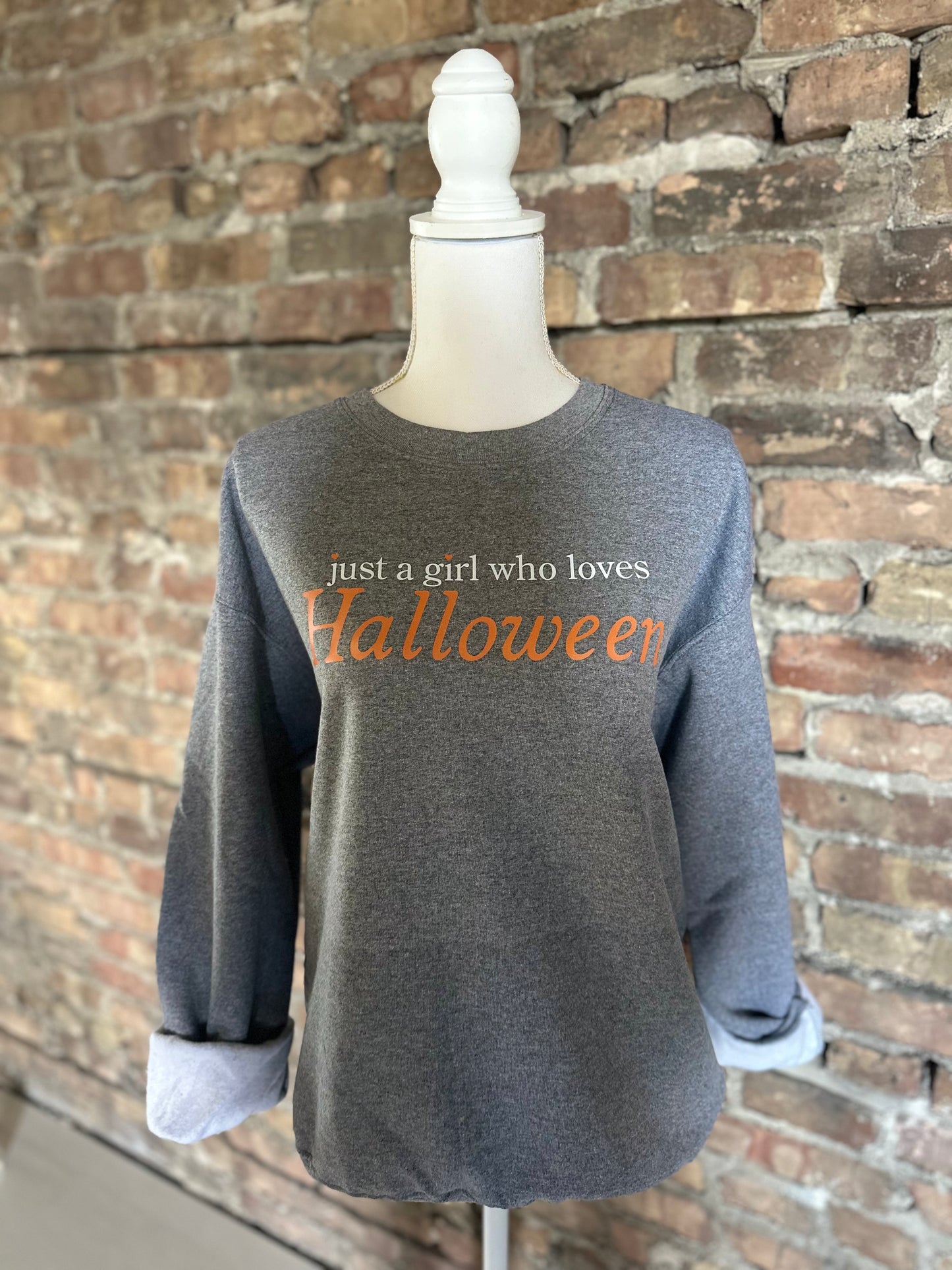 Just a girl who loves Halloween Crewneck