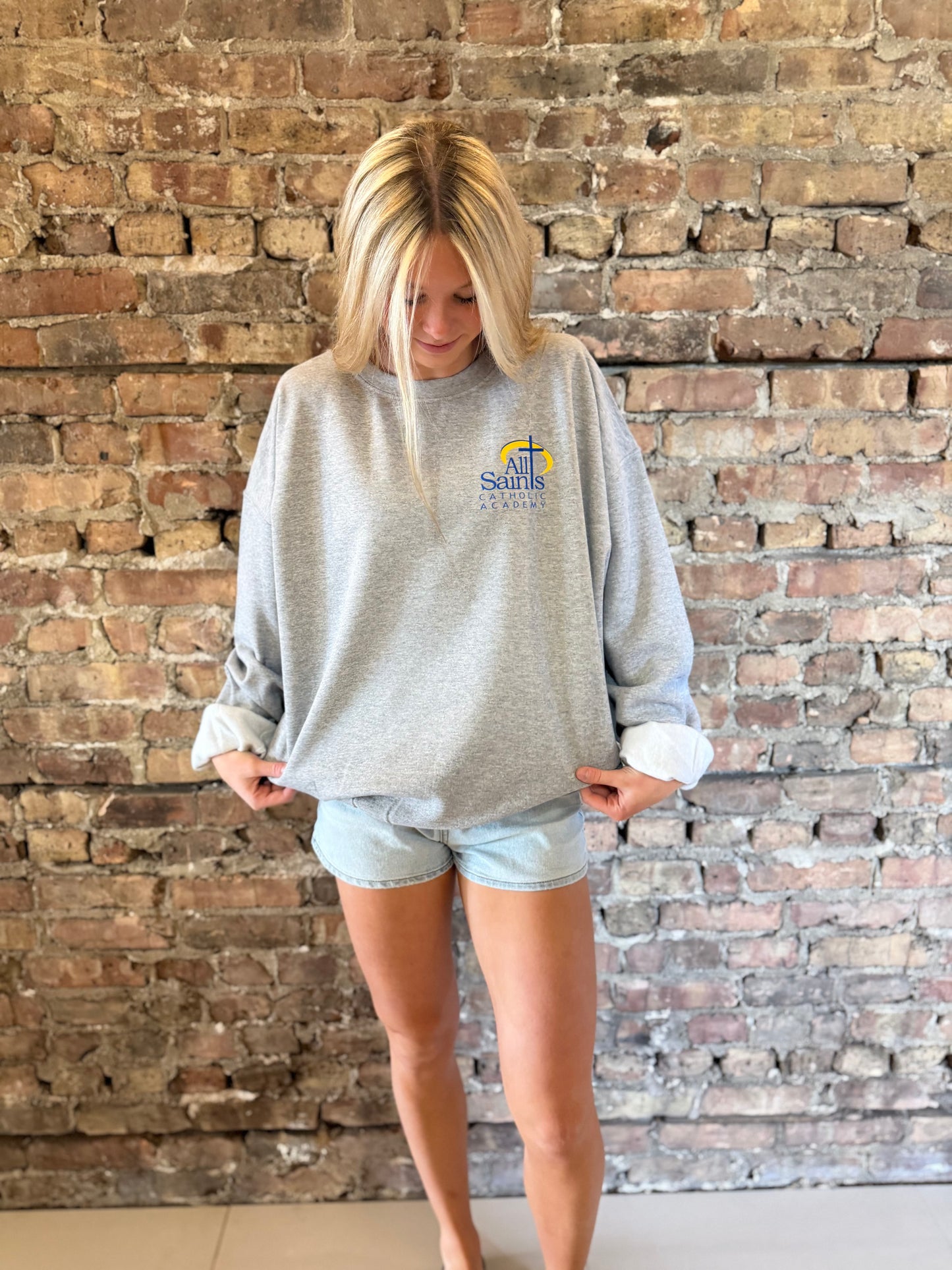 All Saints Catholic Academy Banner Crewneck