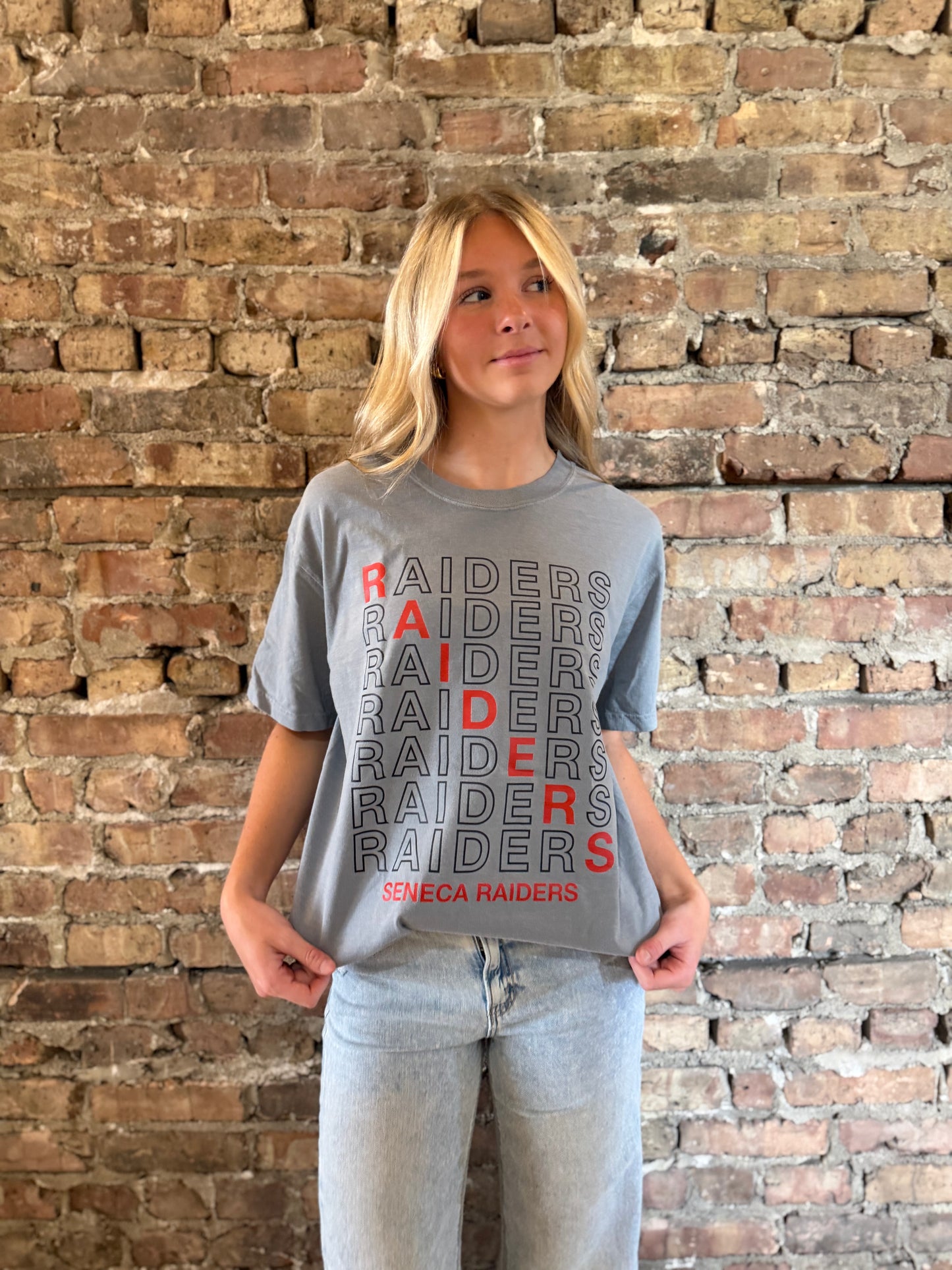 Raiders Stacked Tee