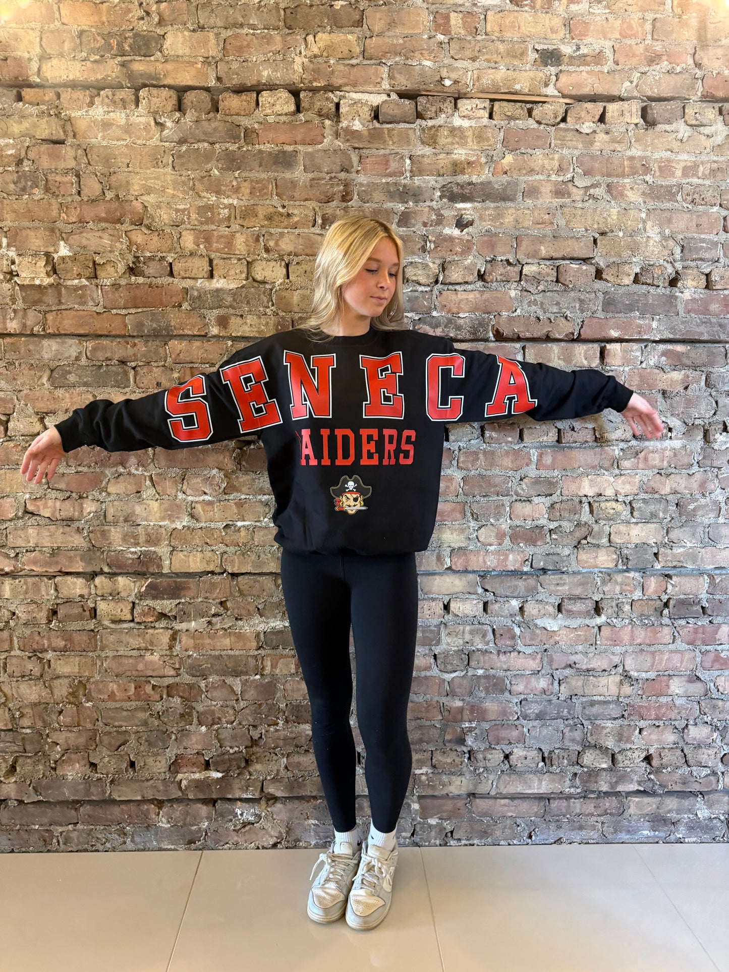Seneca Raiders Banner Crewneck