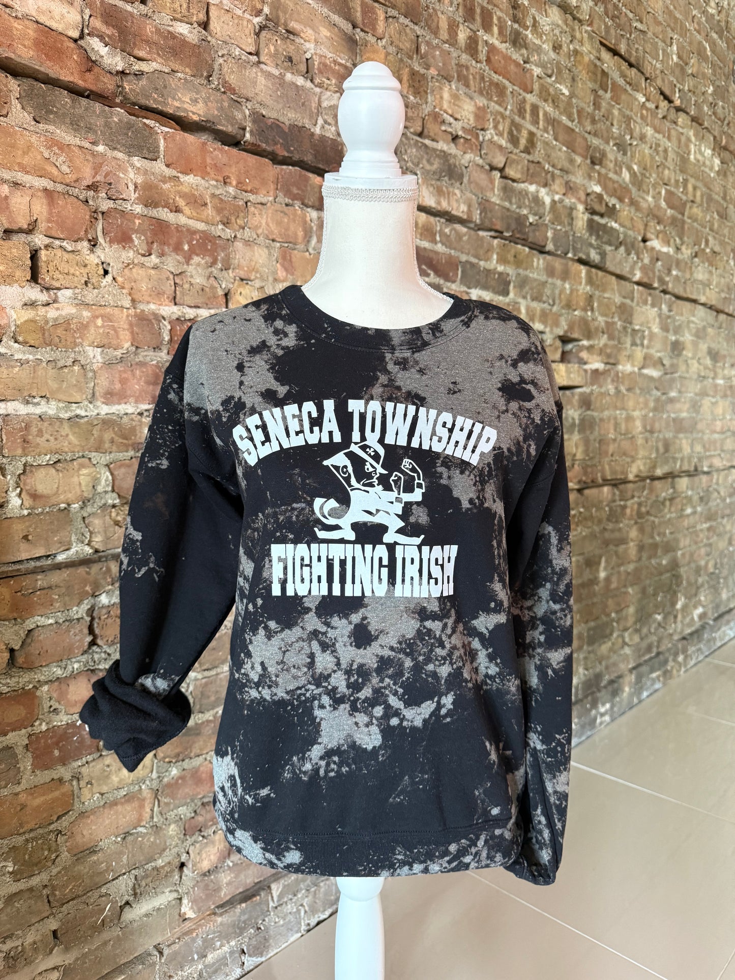 Customizable Acid Wash Seneca Township Crewneck