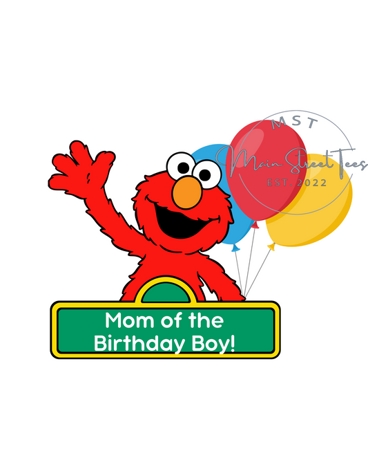 Elmo-Mom of the Birthday Boy