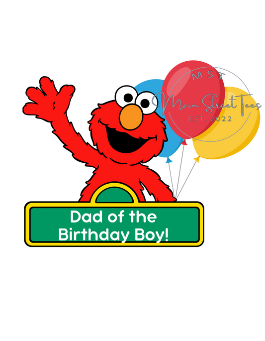 Elmo-Dad of the Birthday Boy