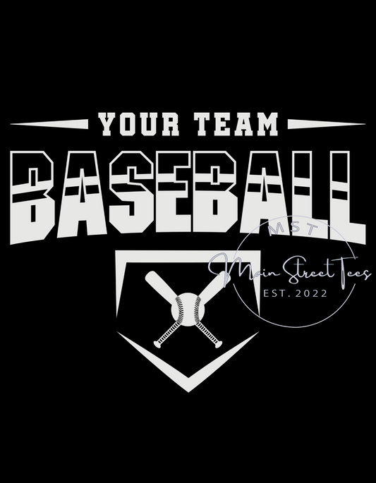 Customizable Baseball Team White