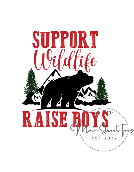 Support Wildlife, Raise Boys