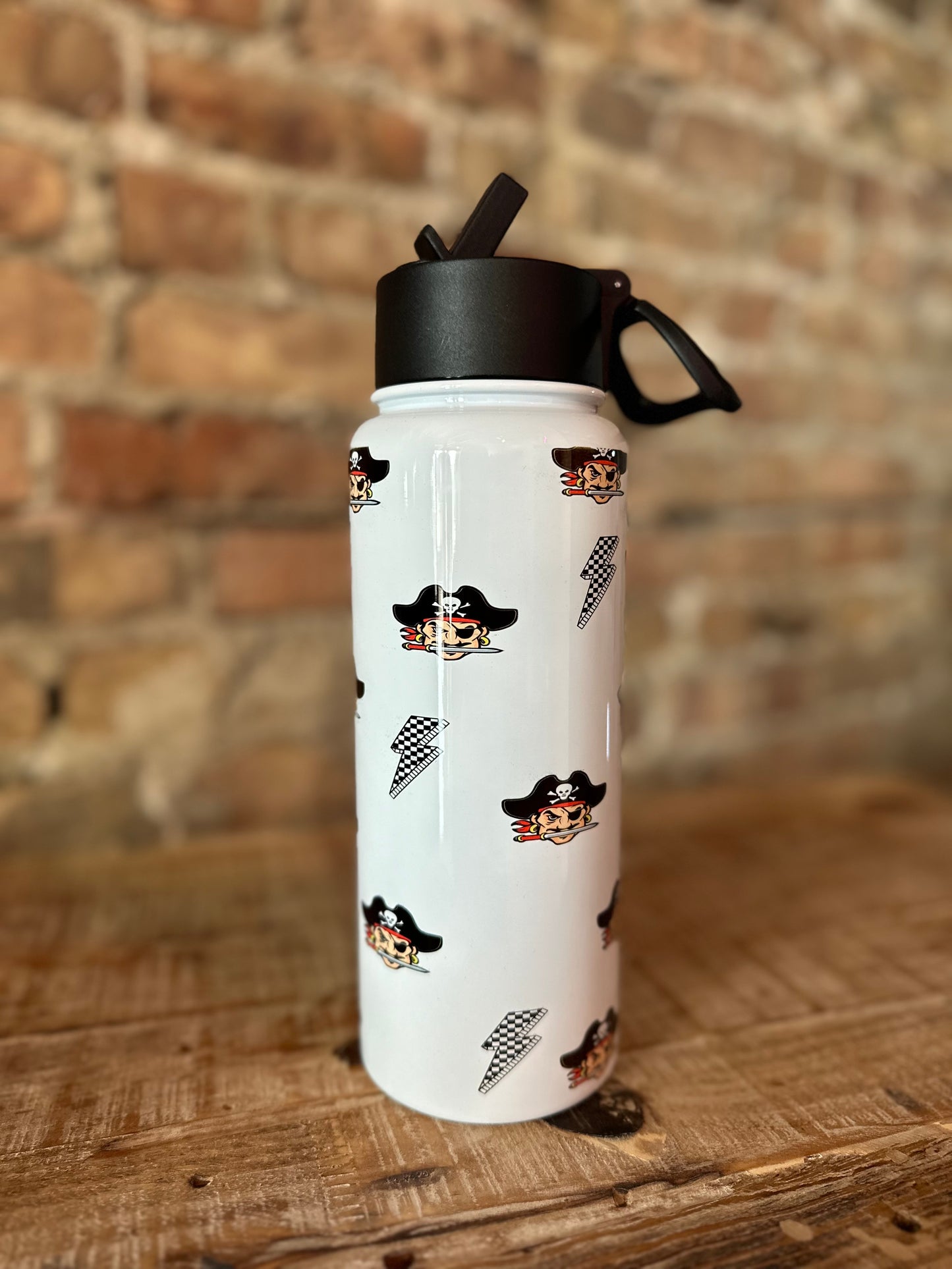 Customizable Raiders Logo Water Bottle