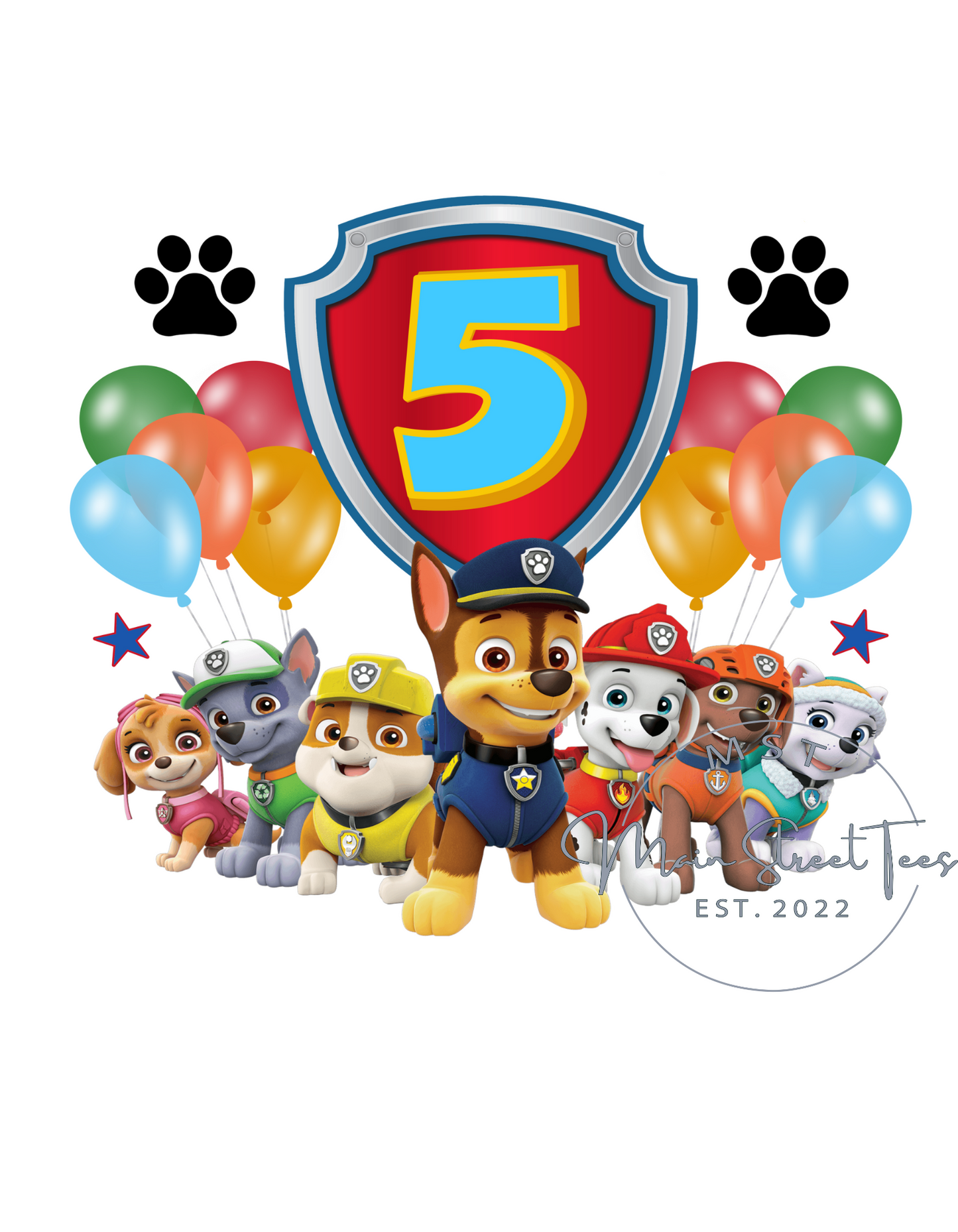 Paw Patrol 5th Birthday