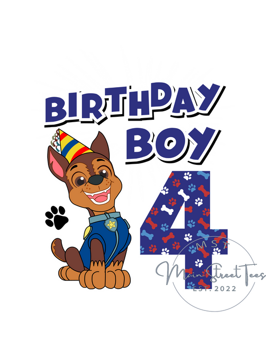 Birthday Boy Paw Patrol