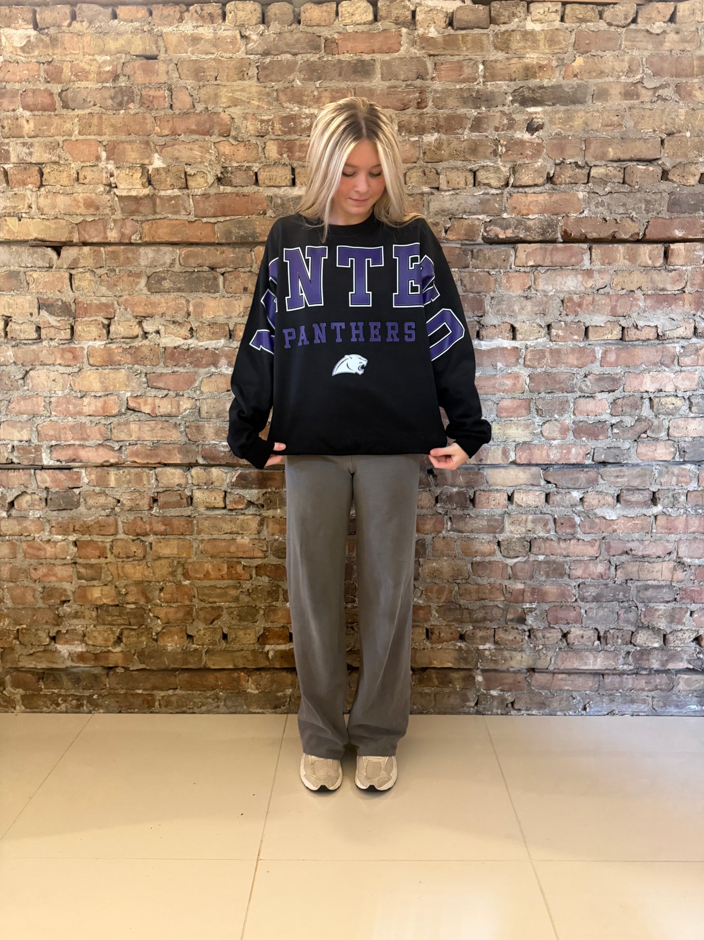 Manteno Panthers Banner Crewneck