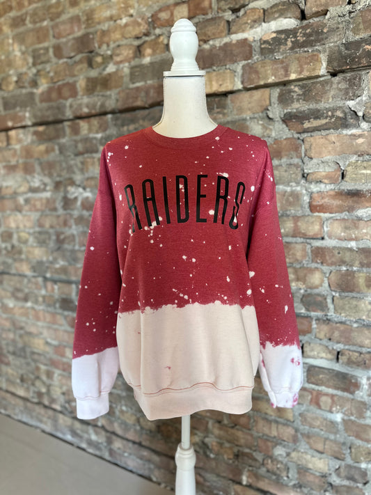 Raiders Bleached Crewneck