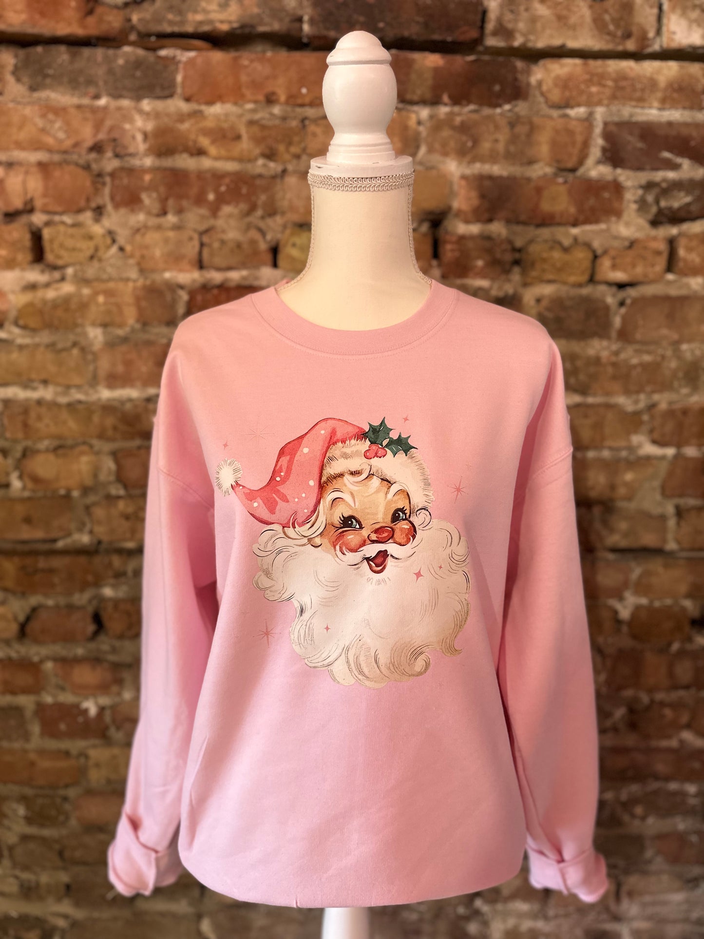 Pink Santa Crewneck