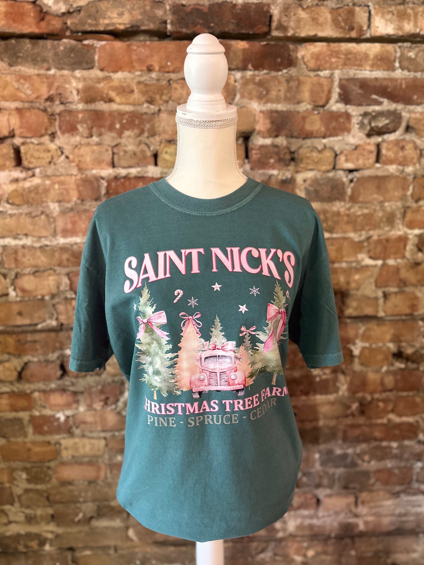 Saint Nicks Christmas Tree Farm T-Shirt