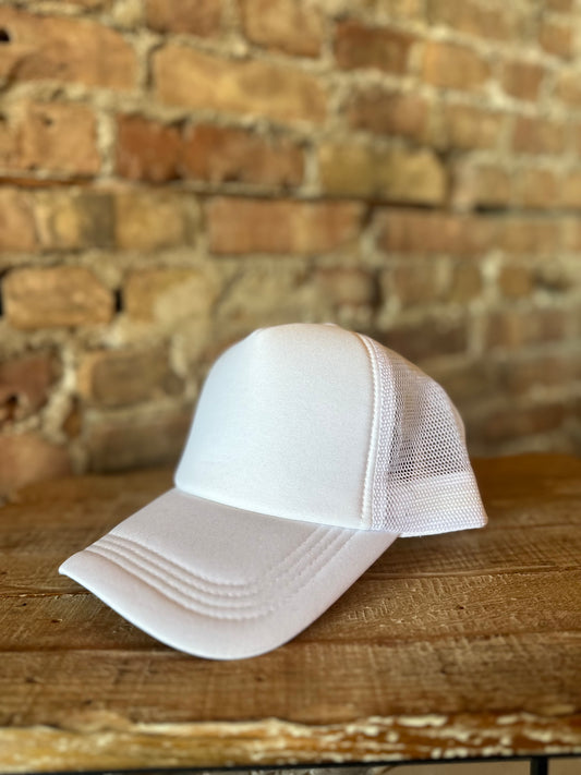 White Trucker Hat