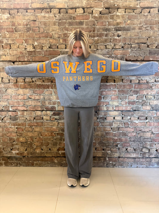 Oswego Panthers Banner Crewneck