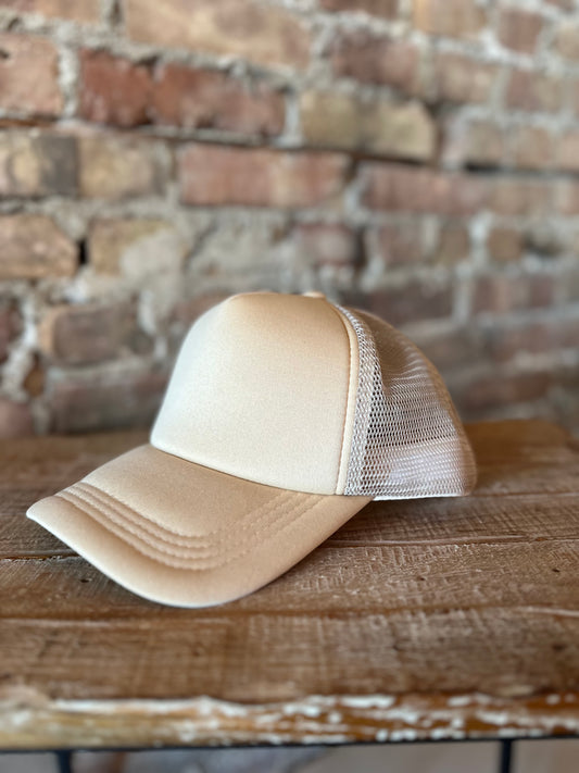 Tan Trucker Hat