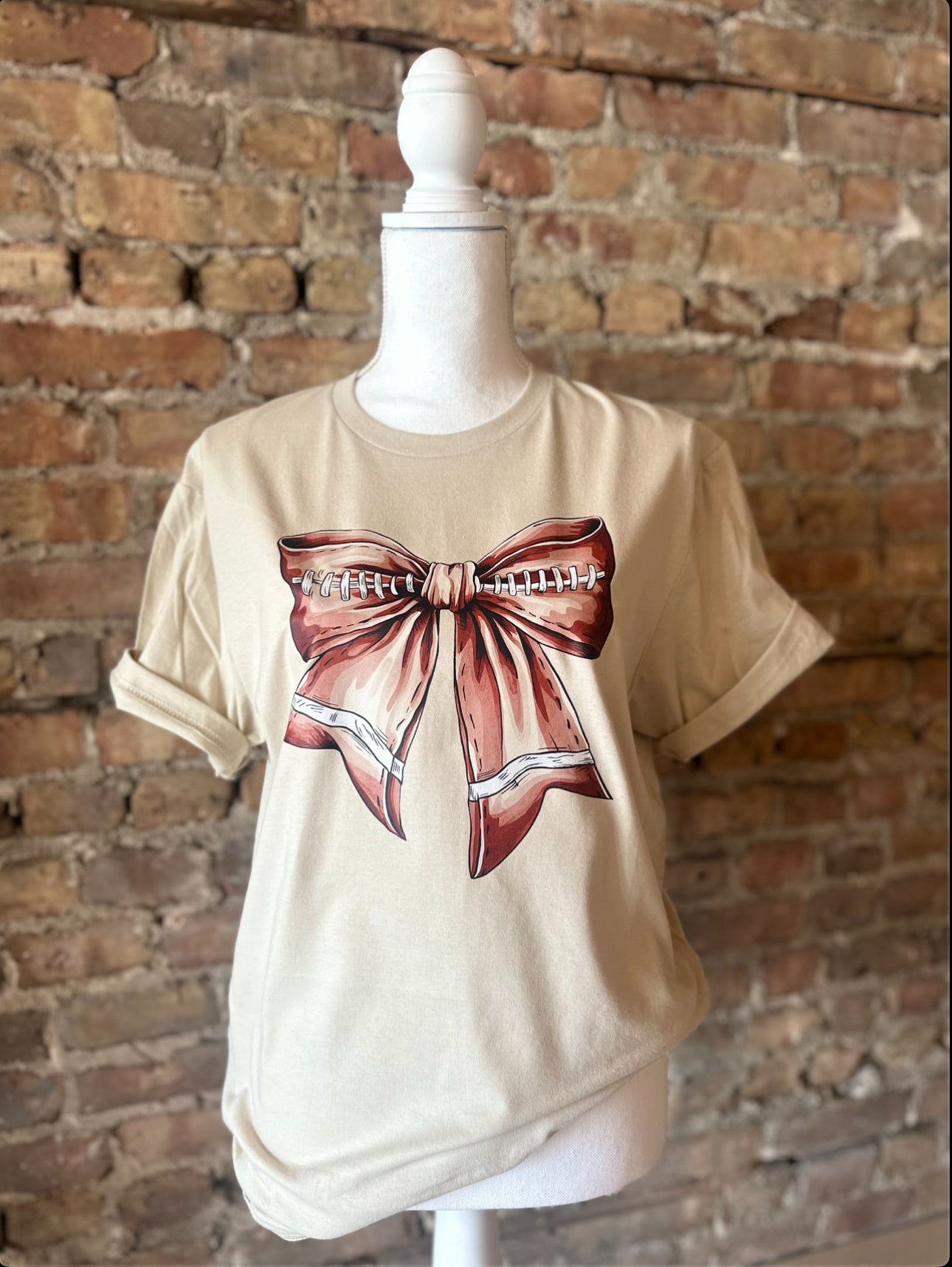 Bow Football T Shirt