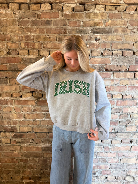Polka Dot Irish Crewneck