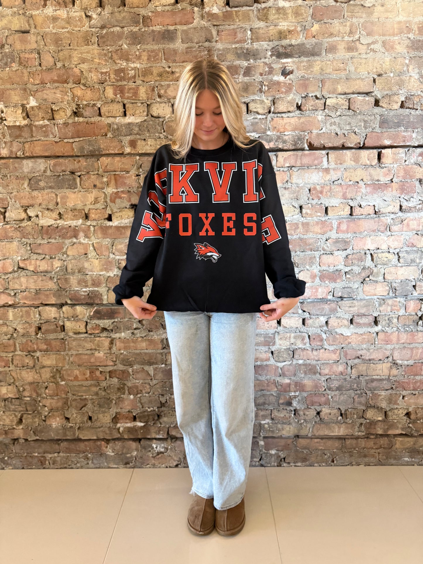 Yorkville Foxes Banner Crewneck
