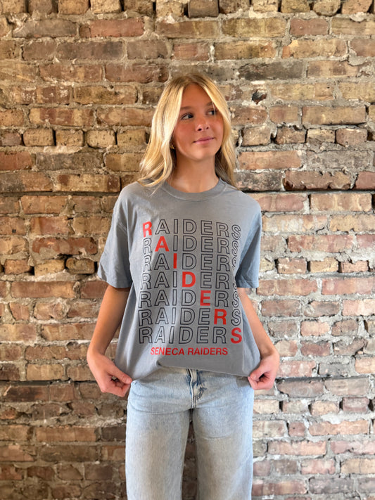 Raiders Stacked Tee