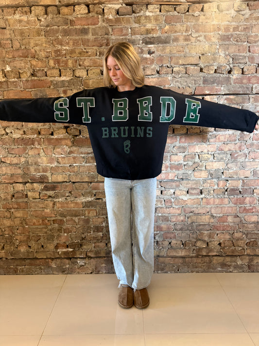 St. Bede Bruins Banner Crewneck