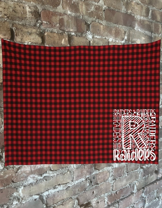 Raiders Checkered Blanket