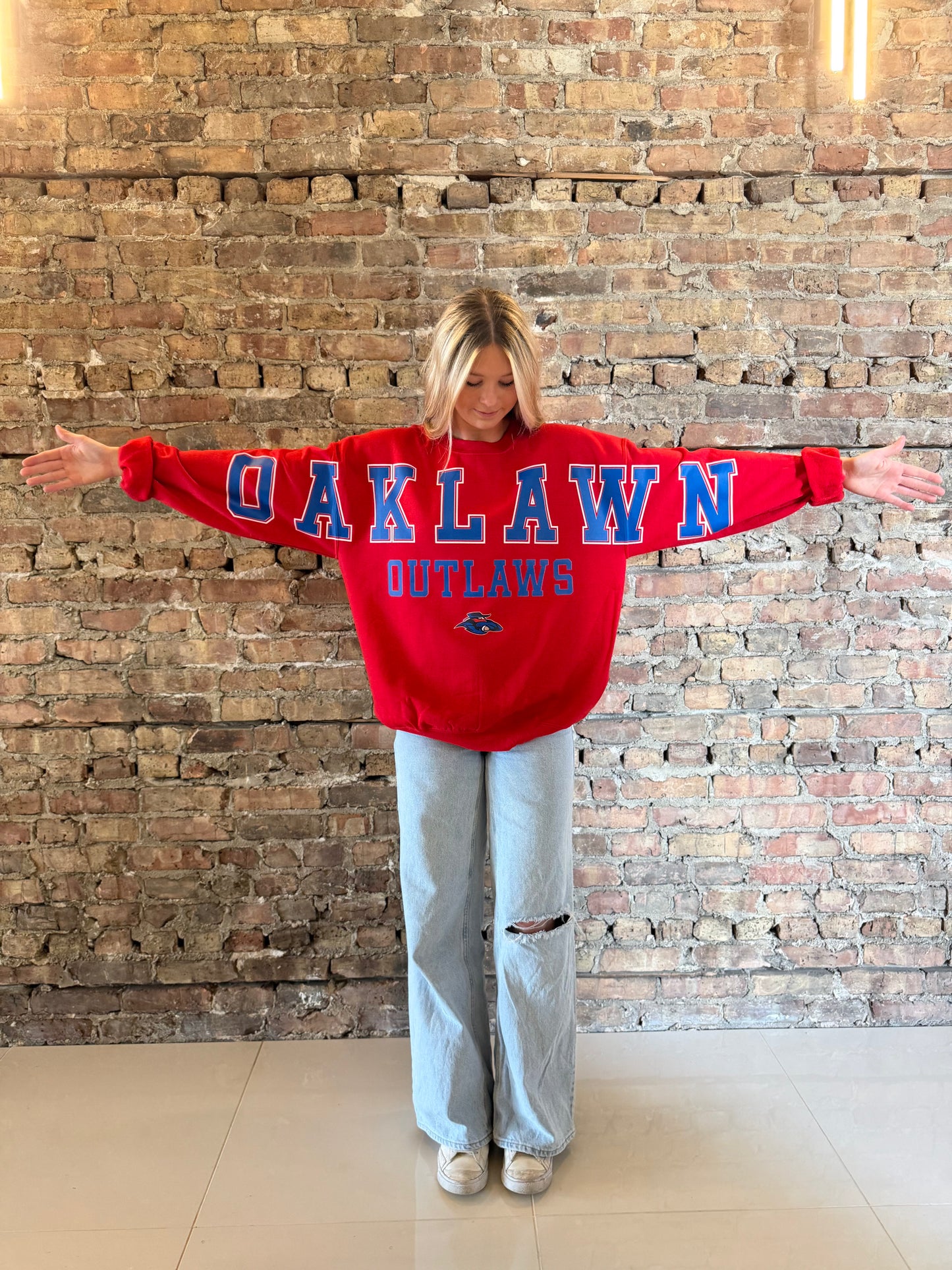 Oaklawn Outlaws Banner Crewneck