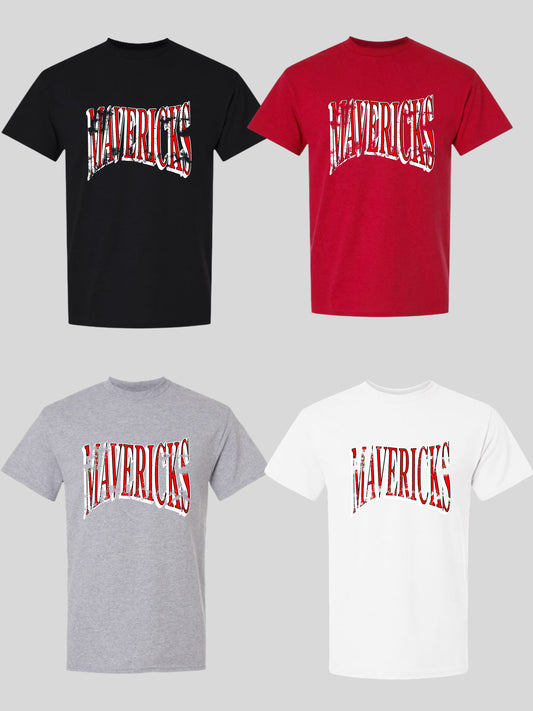 MAVERICKS Distressed T-Shirt