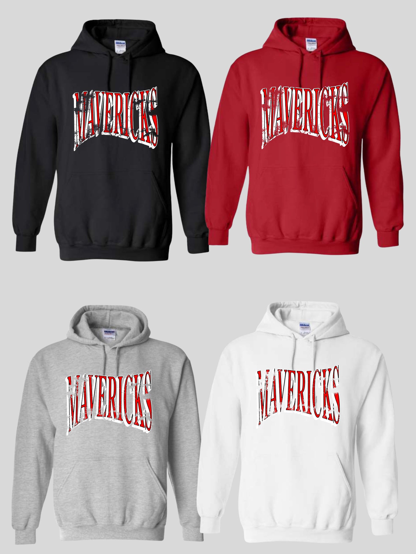 MAVERICKS Distressed Hoodie