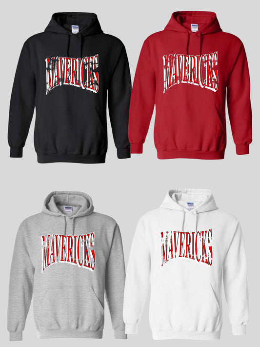 MAVERICKS Distressed Hoodie