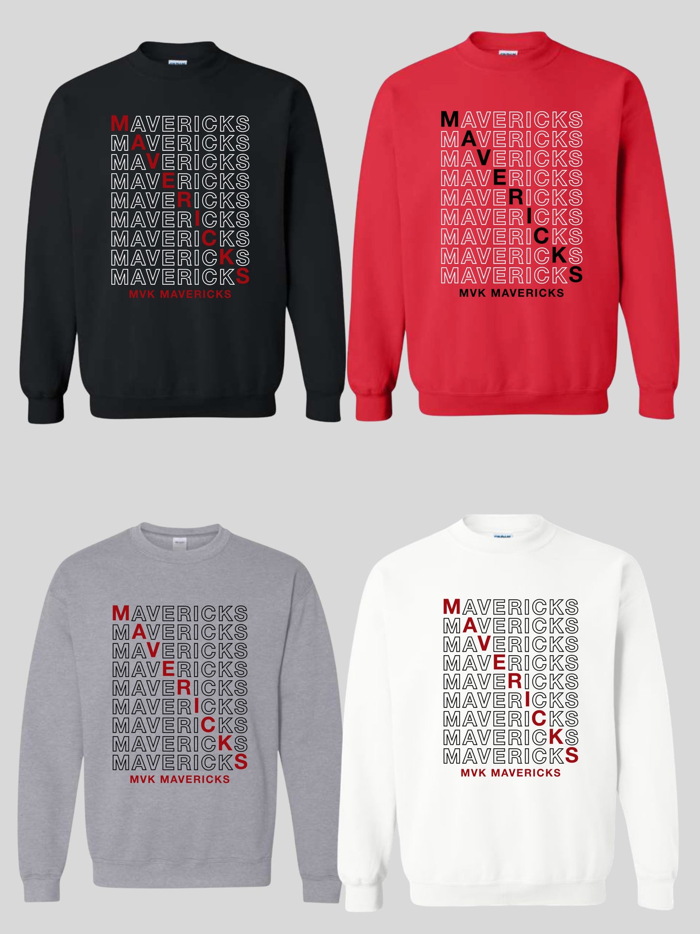 Maverick Stacked  Crewneck