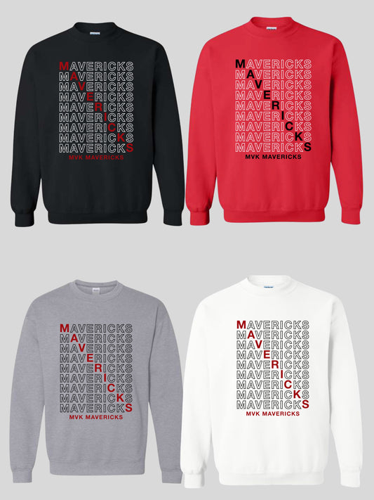 Maverick Stacked  Crewneck