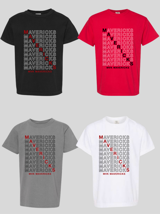 Maverick Stacked Adult Comfort Color Tee