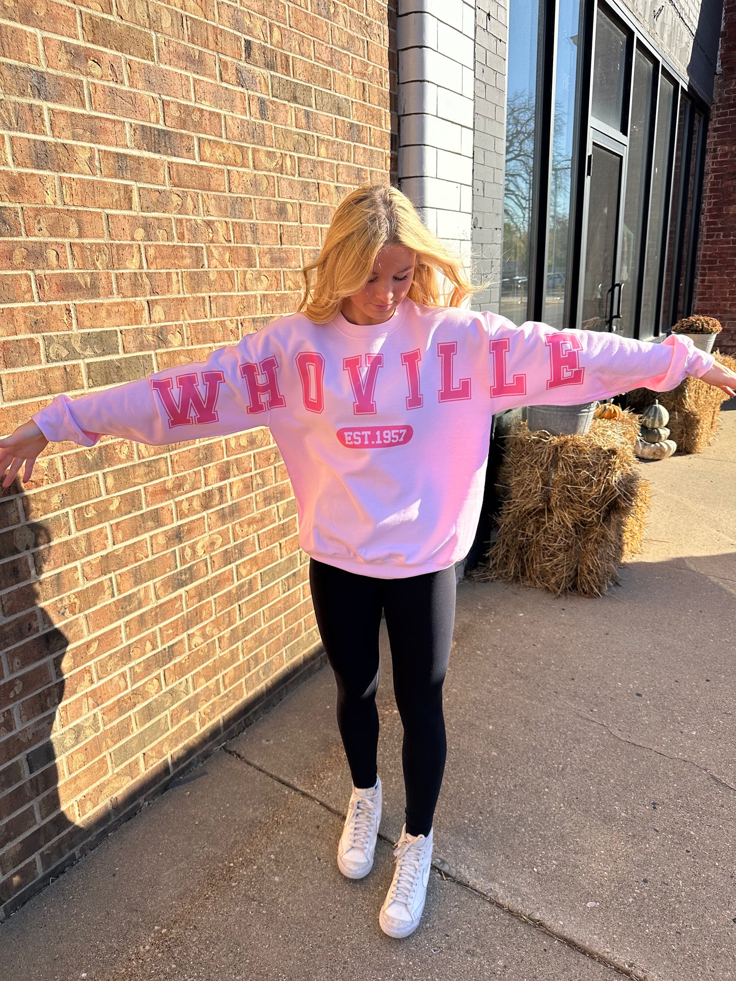 WHOVILLE Banner Crewneck
