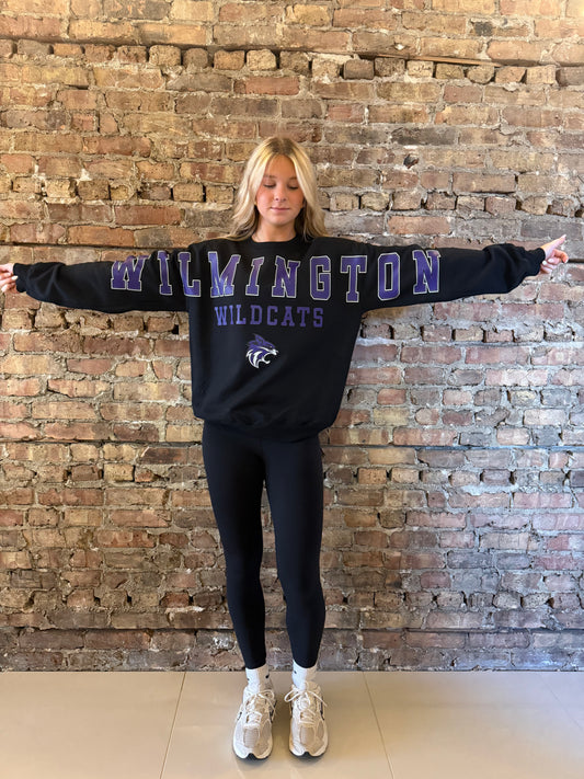 Wilmington Wildcats Banner Crewneck