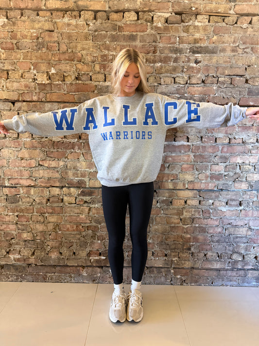 Wallace Warriors Banner Crewneck