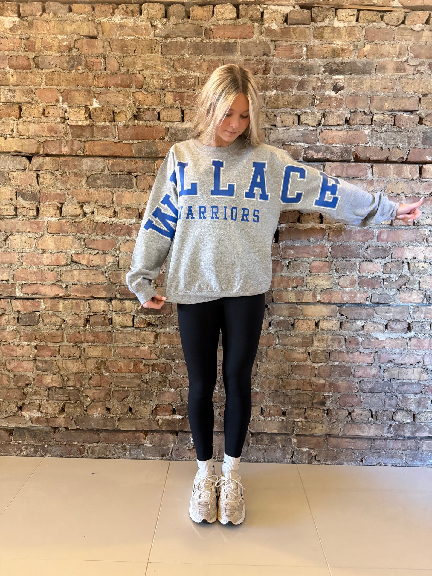 Wallace Warriors Banner Crewneck