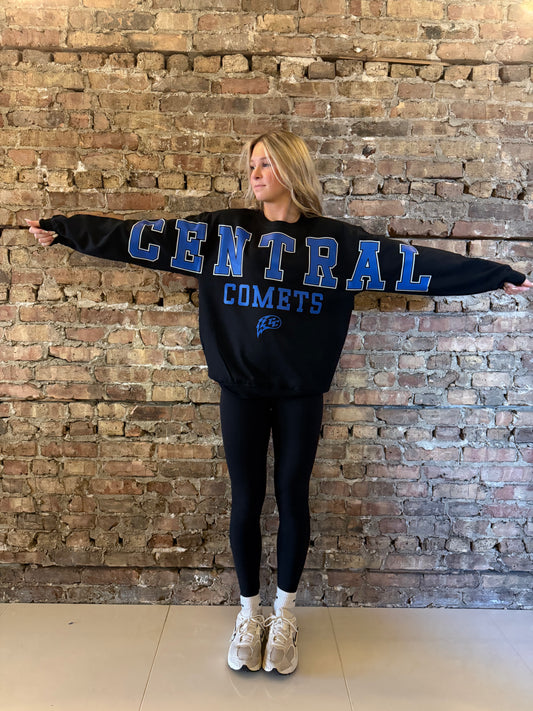 Central Comets Banner Crewneck