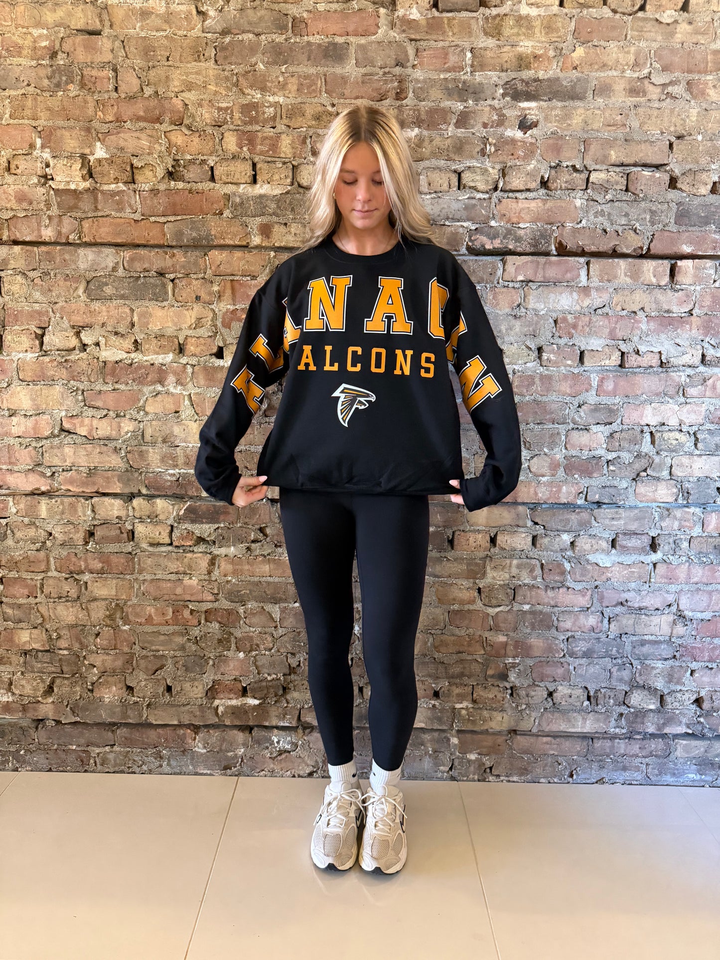 Flanagan Falcons Banner Crewneck