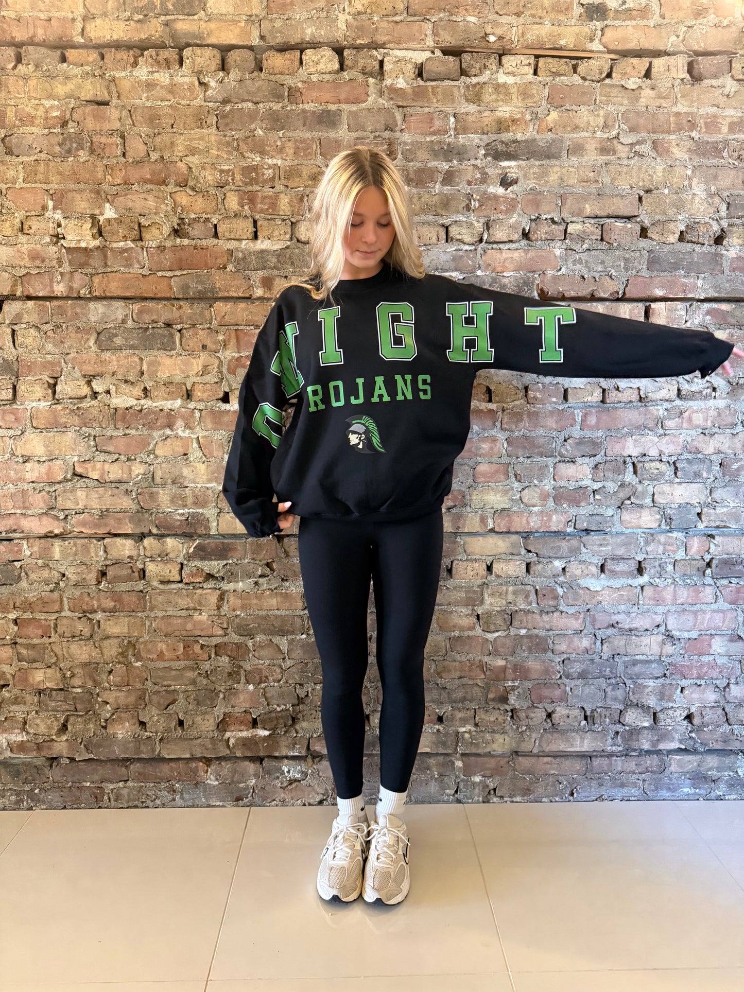 Dwight Trojans Banner Crewneck