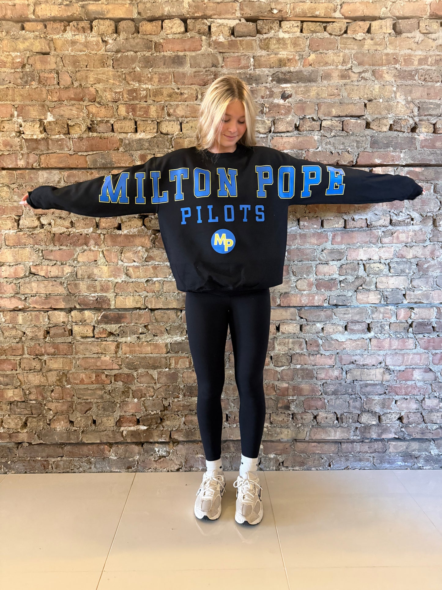 Milton Pope Banner Crewneck