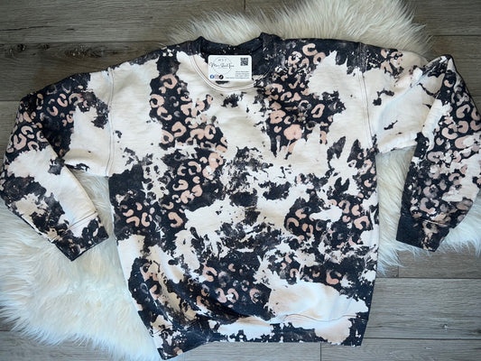 Leopard/Cow Crewneck