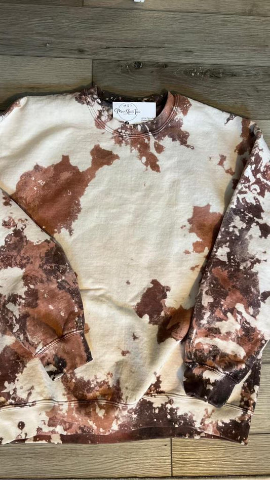 Cow Print Crew Neck
